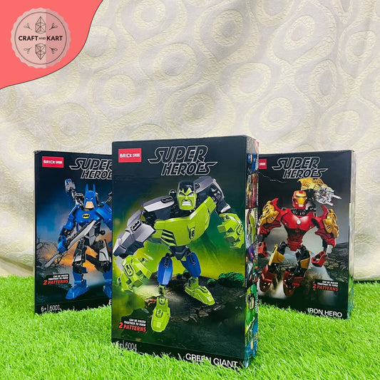 Hulk Building Blocks Toy for Kids | Super Hero Robot Building Set 2-in-1