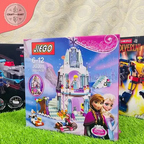 Brick Building Princess Ice Castle Building Blocks Set for Girls | Creative Brick Toy (316 Pieces) | Craft & Kart