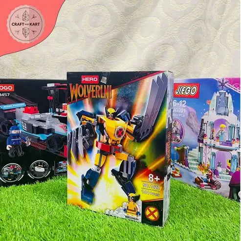 Brick Building Super Hero Mech Warrior Building Blocks Set – 141+ Pieces Robot Construction Toy for Kids 8+ | Craft & Kart