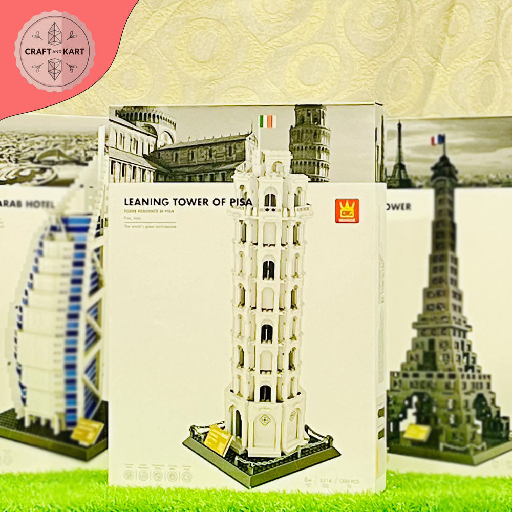 Leaning Tower of Pisa Building Blocks Set (879 Pieces) – Premium Architecture Model Kit for Adults & Kids