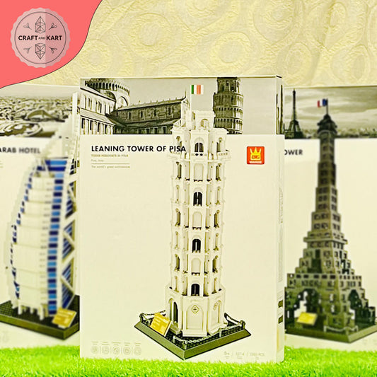 Leaning Tower of Pisa Building Blocks Set (879 Pieces) – Premium Architecture Model Kit for Adults & Kids