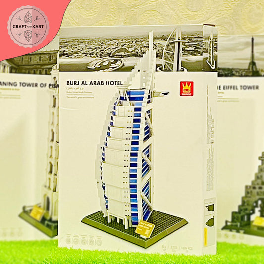 Burj Al Arab Hotel Building Blocks Set (720 Pieces) – Premium Dubai Architecture Model Kit for Adults & Kids