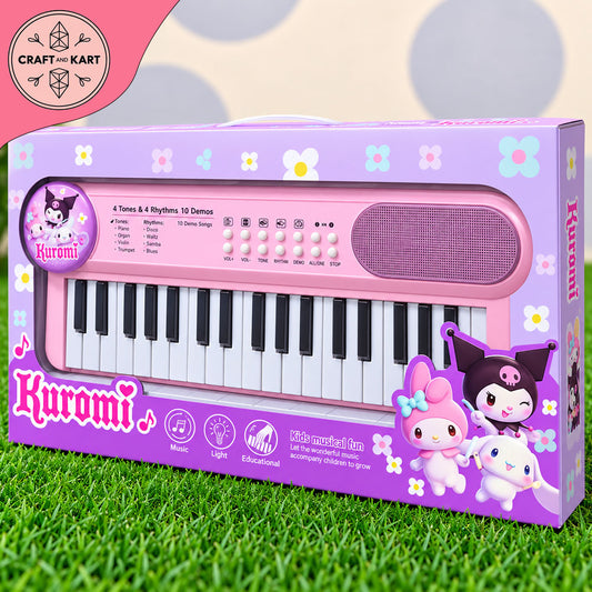 Kids Musical Keyboard Piano Toy with 10 Demo Songs & 4 Tones | Educational Electronic Piano for Boys & Girls