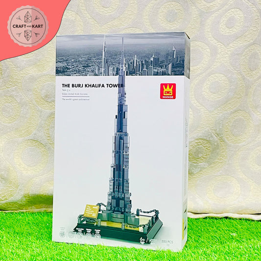 Burj Khalifa Building Blocks Set (555 Pieces) – Premium Dubai Architecture Model Kit for Adults & Kids