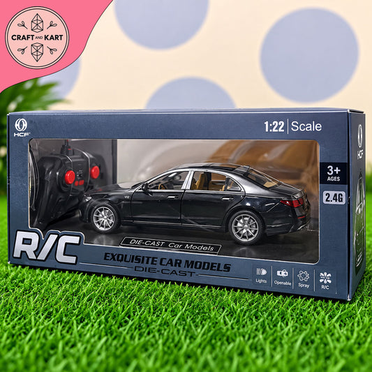 Mercedes-Benz S-Class Style 1:22 Scale RC Die-Cast Car | 2.4G Remote Control Luxury Sedan with Lights