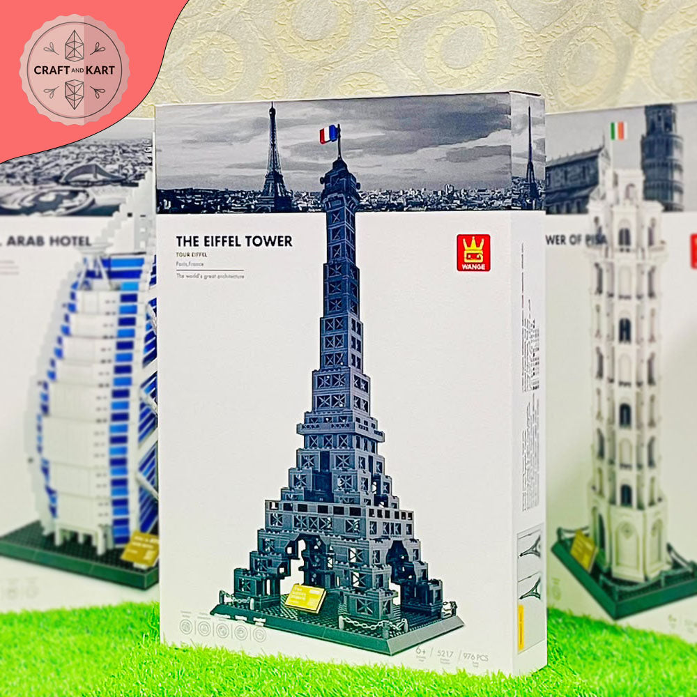 Eiffel Tower Building Blocks Set (976 Pieces) – Premium Paris Architecture Model Kit for Adults & Kids