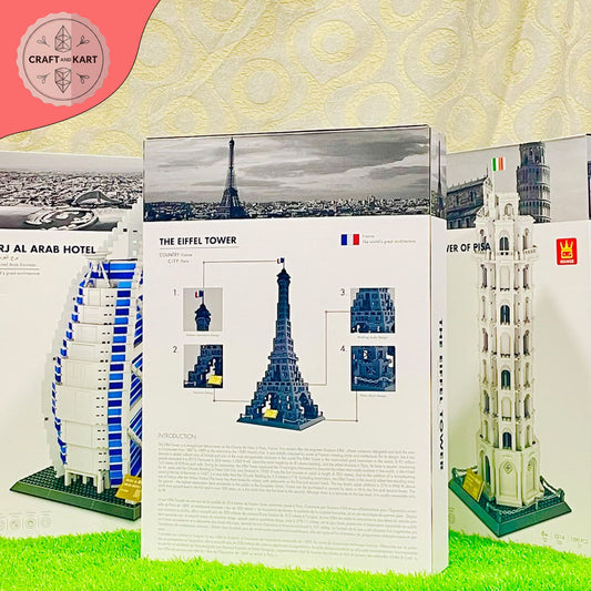 Eiffel Tower Building Blocks Set (976 Pieces) – Premium Paris Architecture Model Kit for Adults & Kids