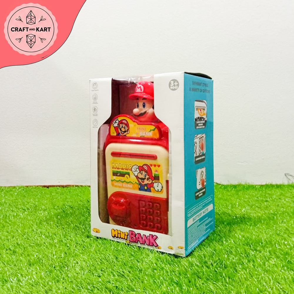 Super Mario Mini Bank Toy for Kids – Fun Money Saving Piggy Bank with Mario Character