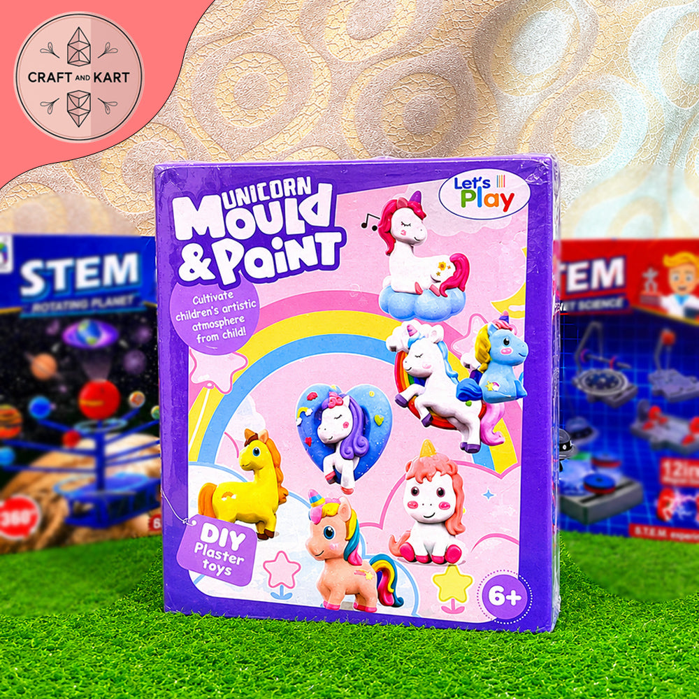 Unicorn Mould and Paint Kit For Kids Fun