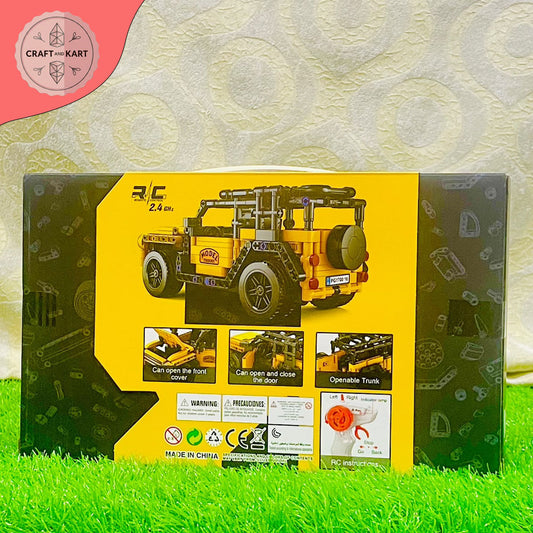 Remote Control Off-Road Building Blocks Car (446 Pieces) – 2.4GHz RC DIY Construction Toy for Kids