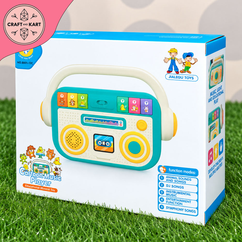 Cartoon Music Player Educational Musical Toy with Lights & Sound (12+ Months)