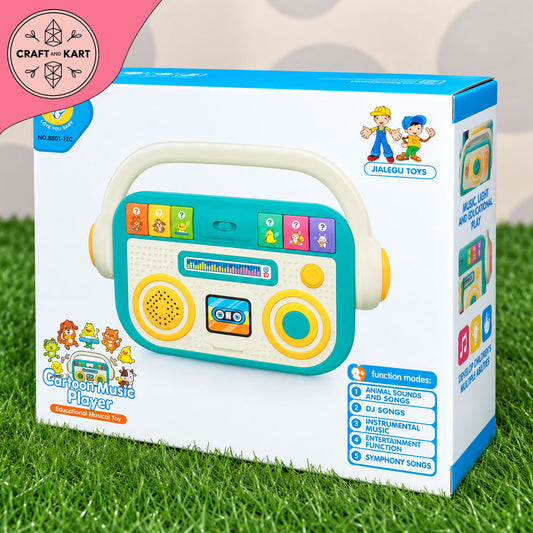Cartoon Music Player Educational Musical Toy with Lights & Sound (12+ Months)